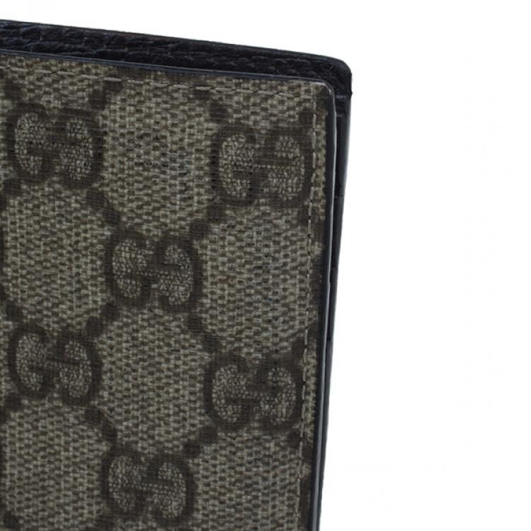 Pre Owned Gucci GG Supreme Compact Wallet