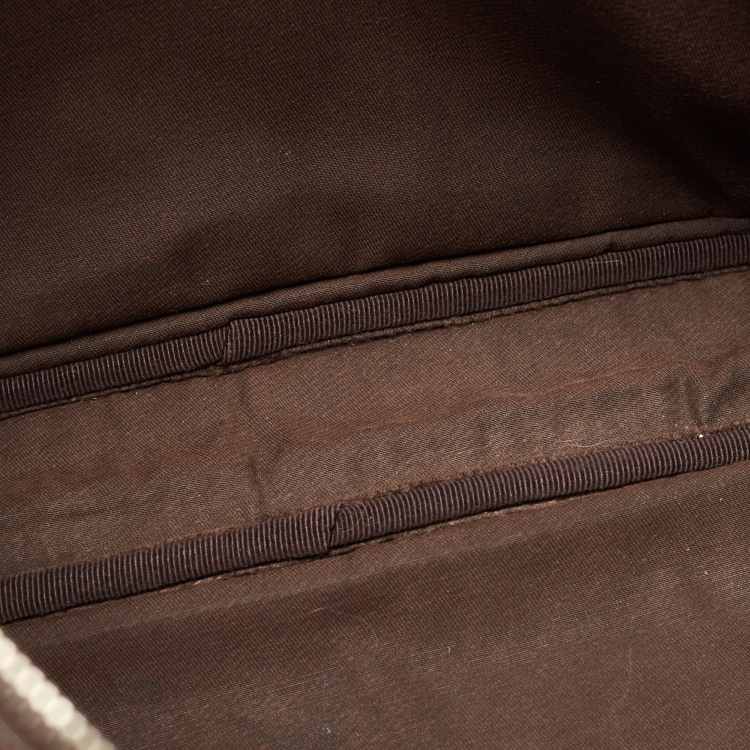 Pre Owned Gucci Brown Diamante Leather Briefcase