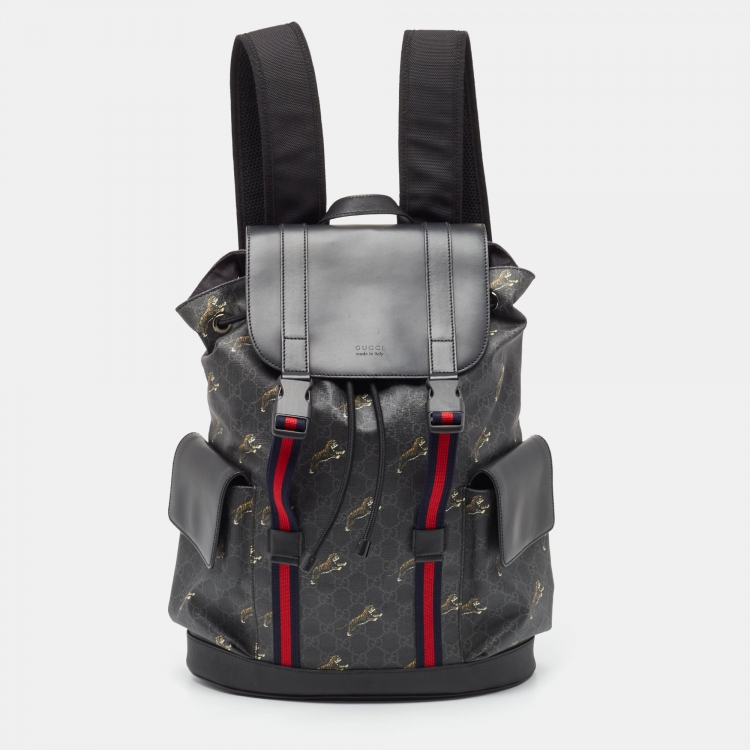 Gucci tiger print discount backpack