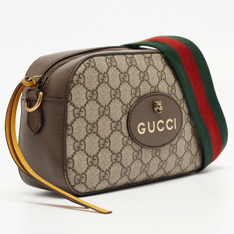 Pre Owned Gucci Brown/Beige GG Supreme Canvas Neo Vintage Messenger Bag