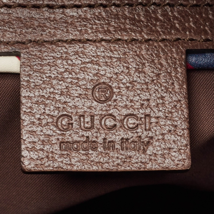 مملوكة مسبقًا Gucci Beige/Brown GG Supreme Canvas Courrier Drawstring Backpack