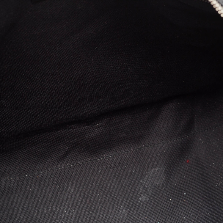 مملوكة مسبقًا Gucci Black GG Supreme Canvas and Leather Medium  Carry-On Duffle Bag