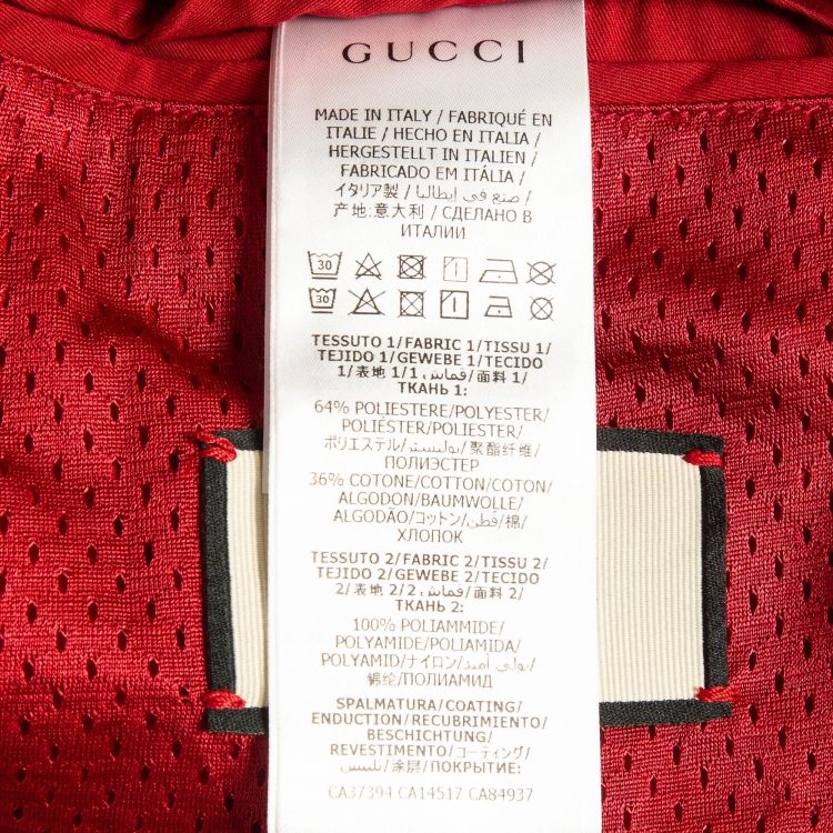 Pre Owned Gucci Navy Blue Cotton Blend Contrast Trim Detachable Hoodie Jacket M