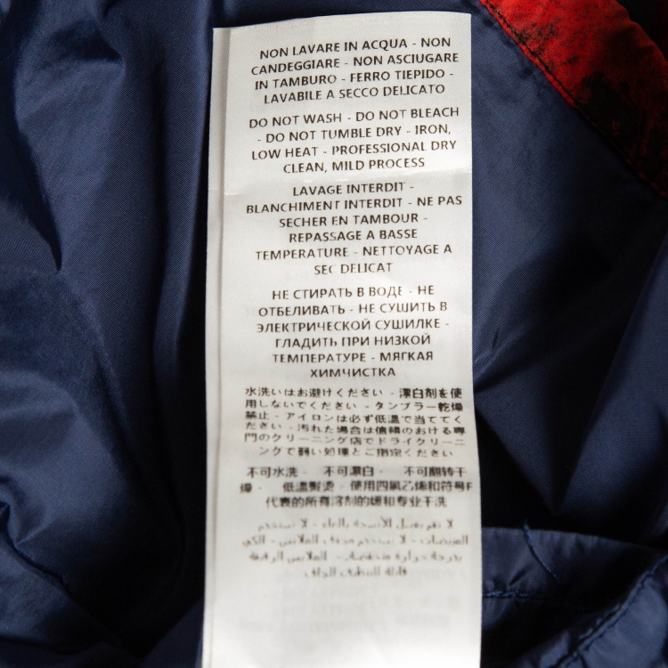Pre Owned Gucci Black Printed Synthetic Zip-Up Jacket L
