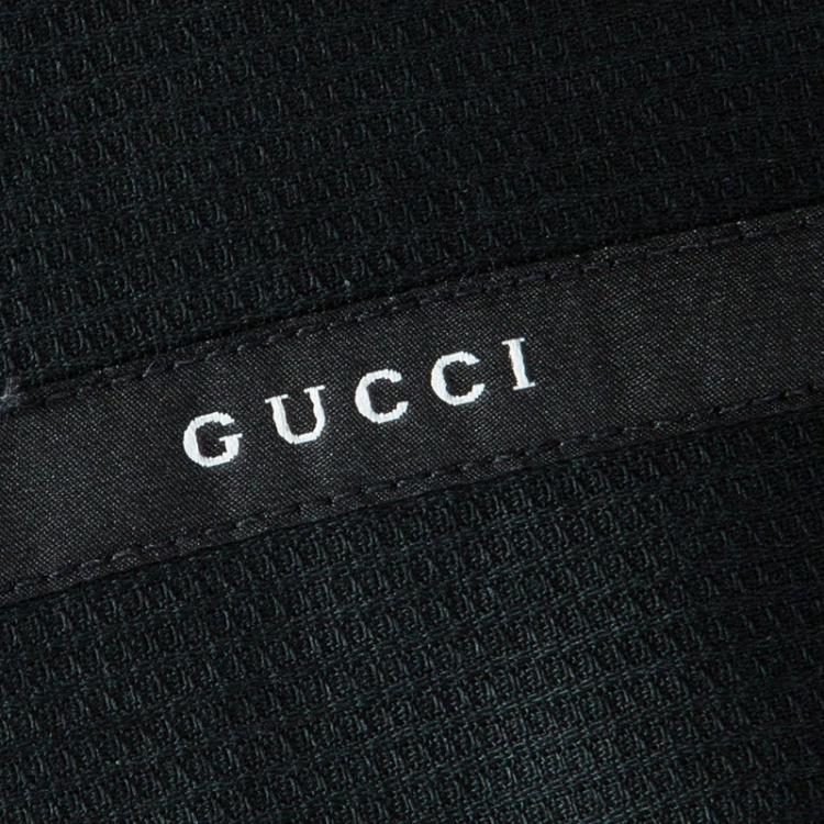 Pre Owned Gucci Dark Green Cotton Long Sleeve Button Front Shirt XXXL