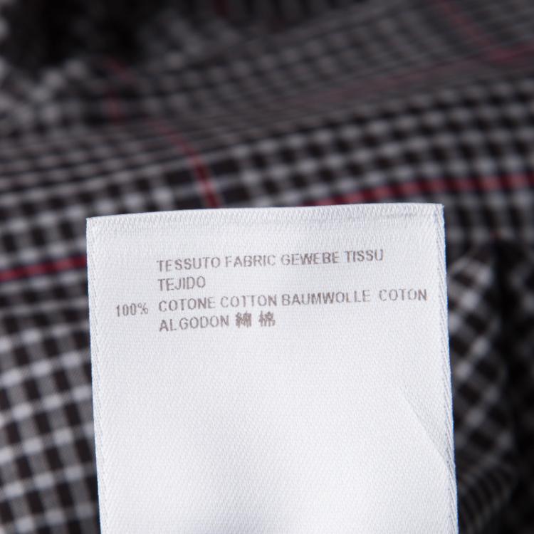 مملوكة مسبقًا Gucci Multicolor Plaid Cotton Long Sleeve Button Down Shirt S