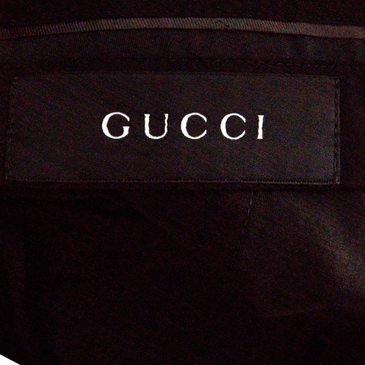 Pre Owned Gucci Black Wool Tailored Trousers XXL