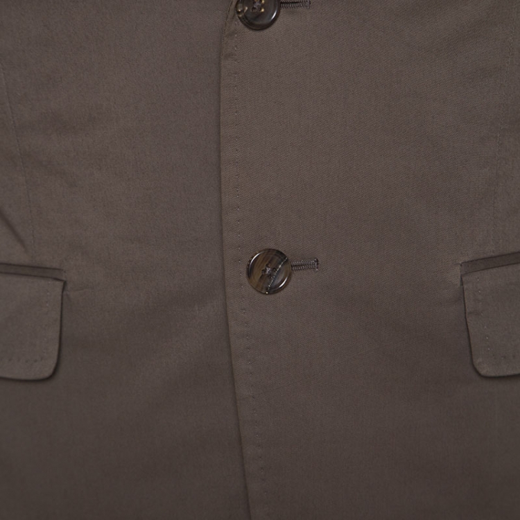 Pre Owned Gucci Brown Cotton Suit Set S