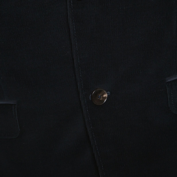 Pre Owned Gucci Dark Green Cotton Corduroy Blazer S