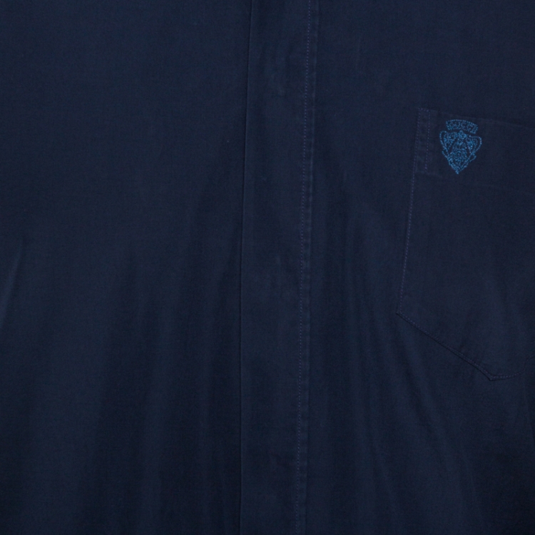 Pre Owned Gucci Midnight Blue Cotton Long Sleeve Classic Fit Shirt XL
