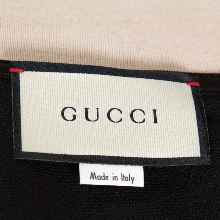 مملوكة مسبقًا Gucci Black Logo Striped Stretch Cotton Polo T-Shirt XXL 