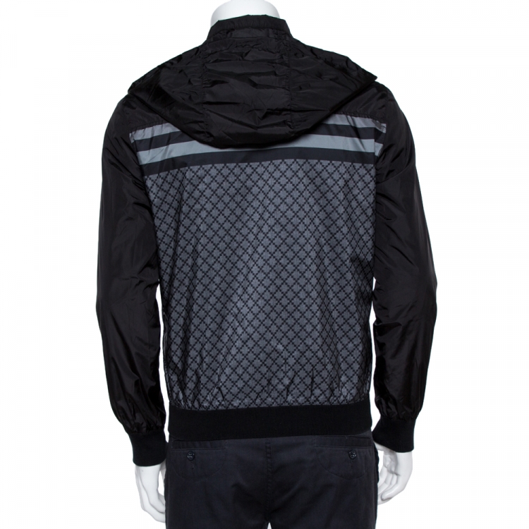 Pre Owned Gucci Black Diamante Hoodie Track jacket S