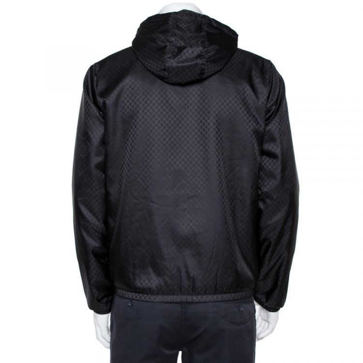 مملوكة مسبقًا Gucci Black GG Monogram Jacket S