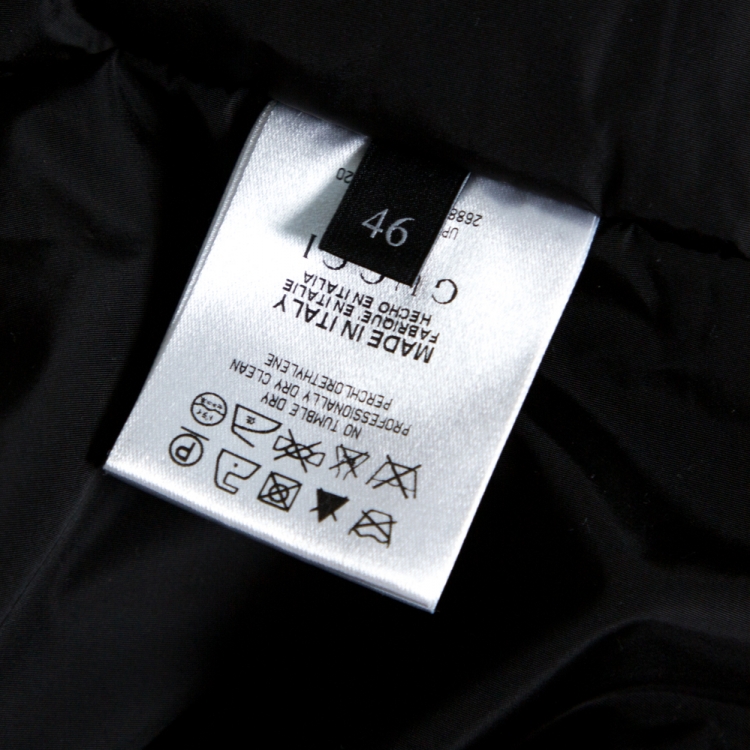 مملوكة مسبقًا Gucci Black GG Monogram Jacket S