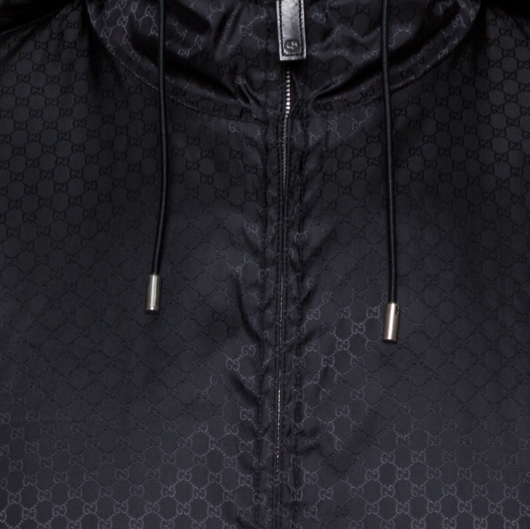 مملوكة مسبقًا Gucci Black GG Monogram Jacket S