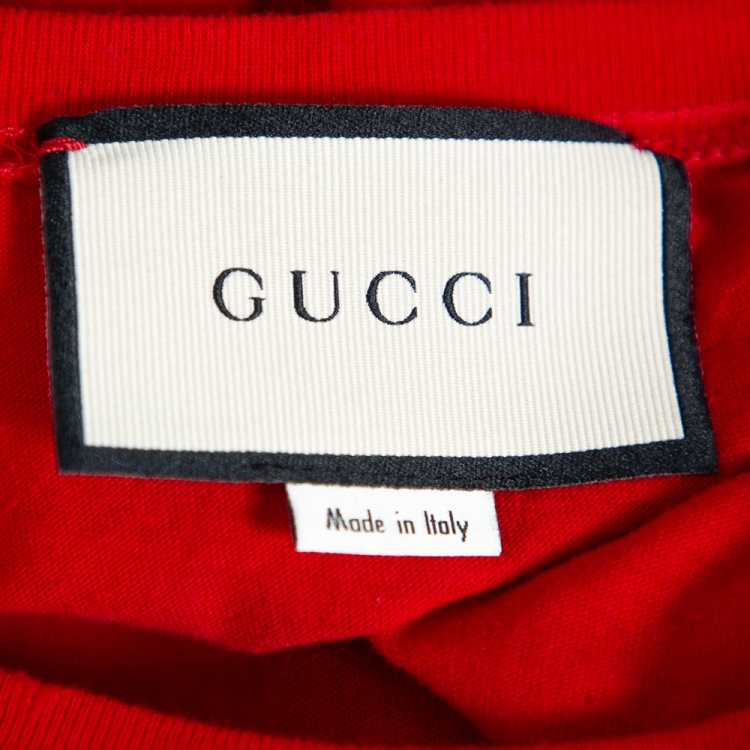 red gucci crewneck