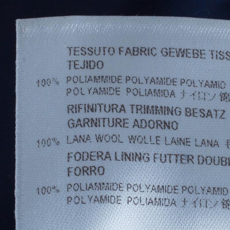 Pre Owned Gucci Navy Nylon Monogram Men's Bomber Jacket L