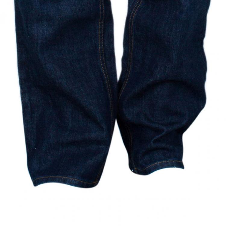 Pre Owned Gucci Men's Blue Super Stonewashed Denim Jeans L