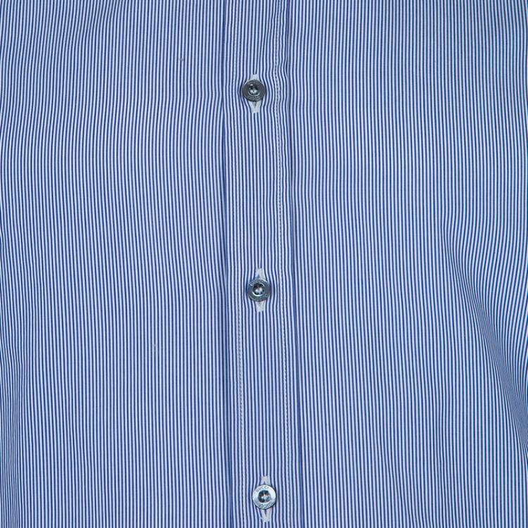 مملوكة مسبقًا Gucci Blue Striped Long Sleeve Buttondown Cotton Shirt M