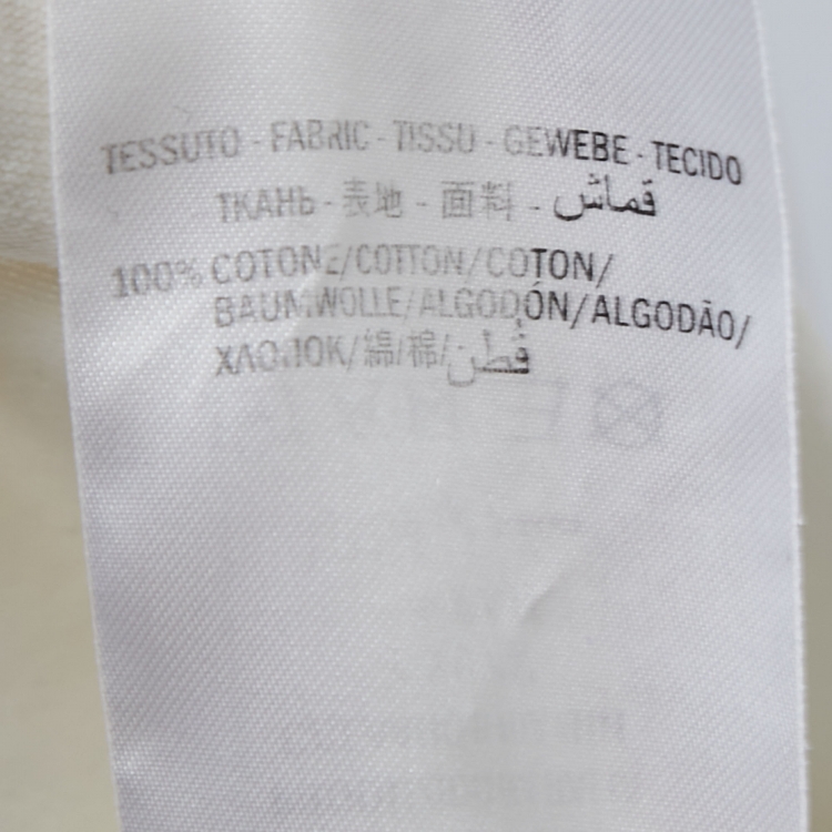 Pre Owned Gucci Off-White Logo Blade Print Cotton Oversized T-Shirt XXL