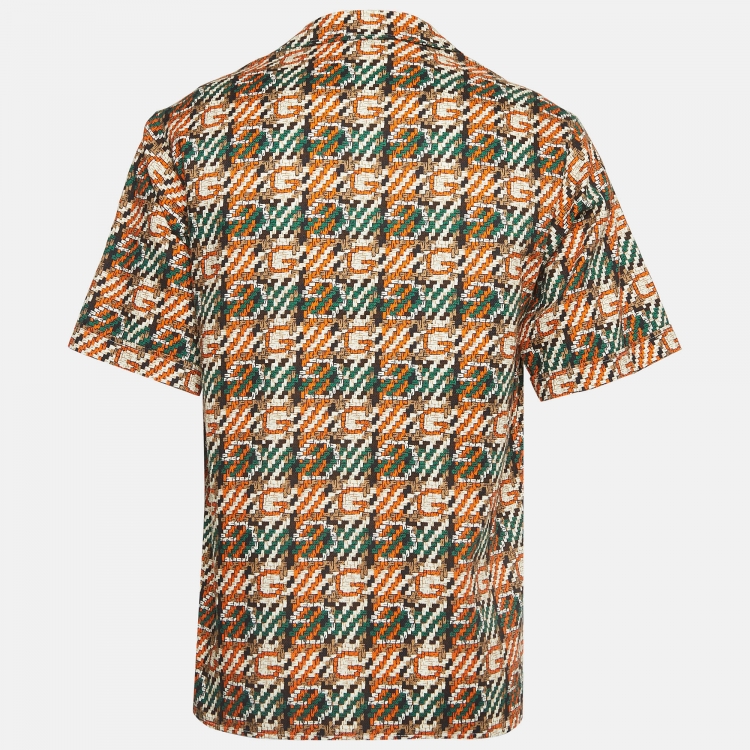Pre Owned Gucci Multicolor Printed Cotton Shirt XS