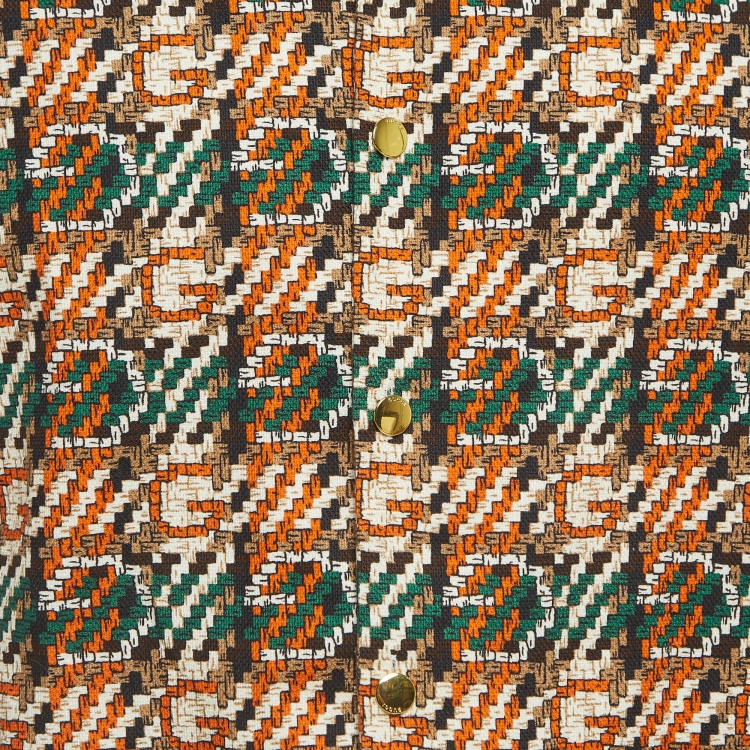 Pre Owned Gucci Multicolor Printed Cotton Shirt XS