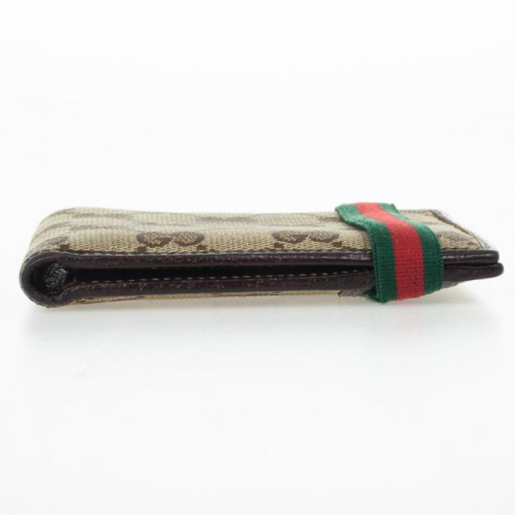 Pre Owned Gucci Original GG Canvas Bifold Wallet