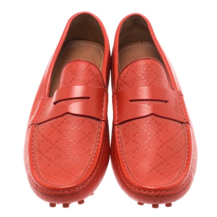 gucci orange loafers