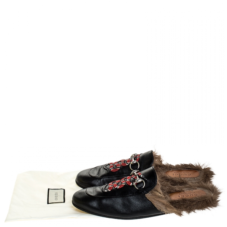 gucci princetown fur mens