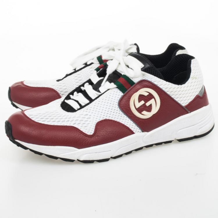 gucci sneakers white and red