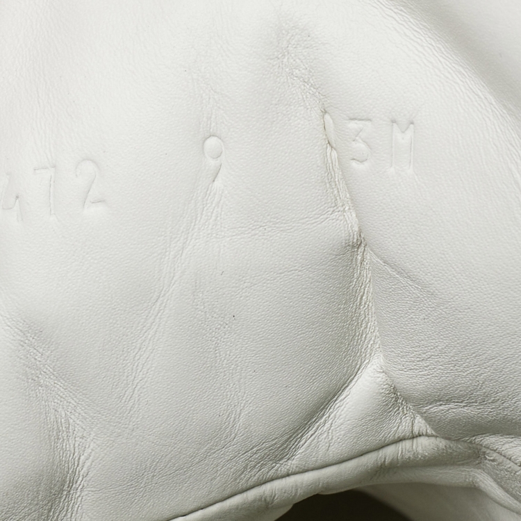 Pre Owned Gucci Black/Green Leather Stripe Ace High Top Sneakers Size 43