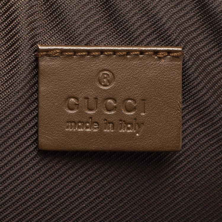 Pre Owned Gucci Brown/Beige GG Canvas Briefcase