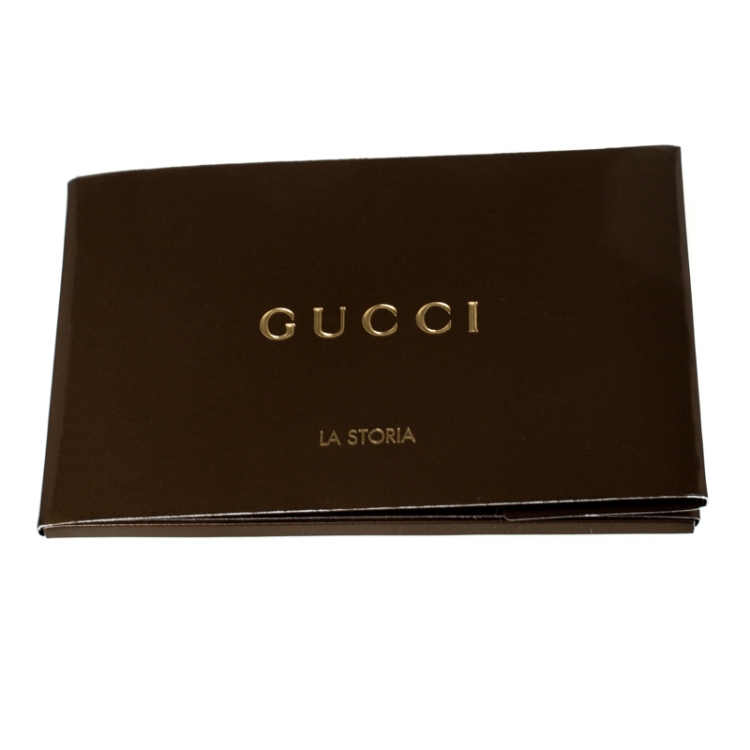 Pre Owned Gucci Burgundy Leather Backpack 