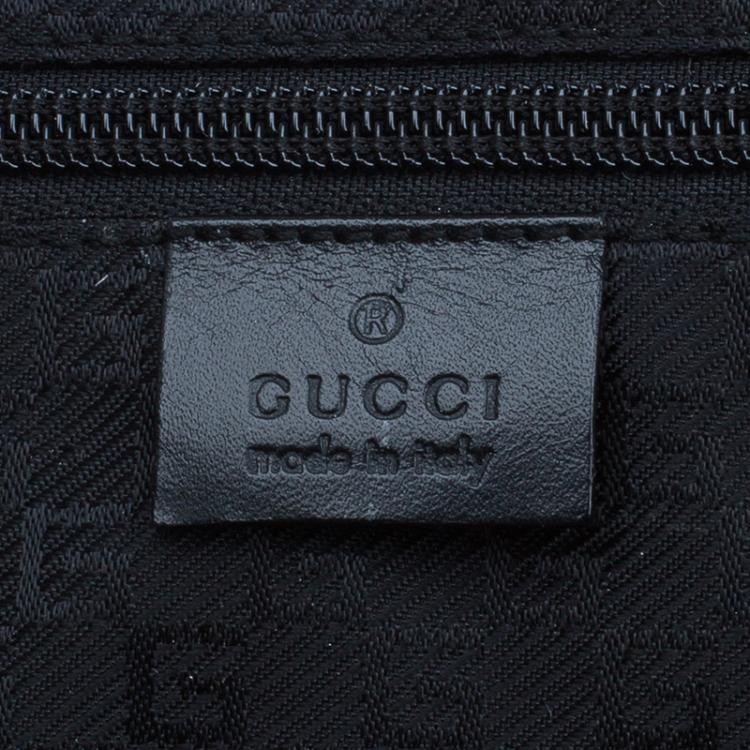 Pre Owned Gucci Red Nylon Travel Boston Bag