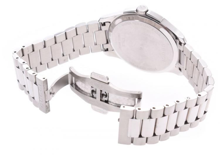 Pre Owned Gucci Navy Stainless Steel G Timeless 126.3 Men's Wristwatch 39MM