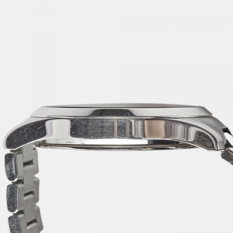 Pre Owned Gucci Taupe Stainless Steel G-Timeless YA126448 Men's Wristwatch 38 mm