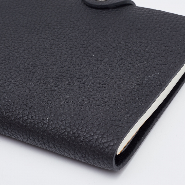 Pre Owned Hermes Black Togo Leather Ulysee PM Agenda Cover