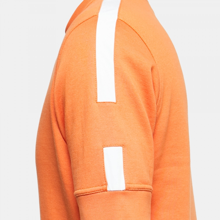 Pre Owned Hermes Orange Cotton Knit Crew Neck Jogging T-Shirt M