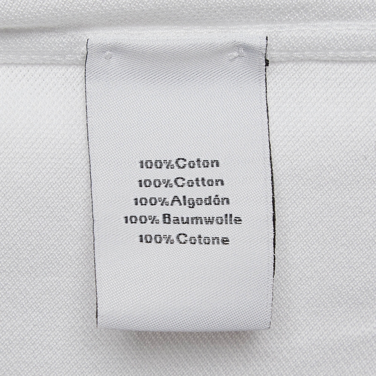 Pre Owned Hermes White Cotton Pique Polo T-Shirt S