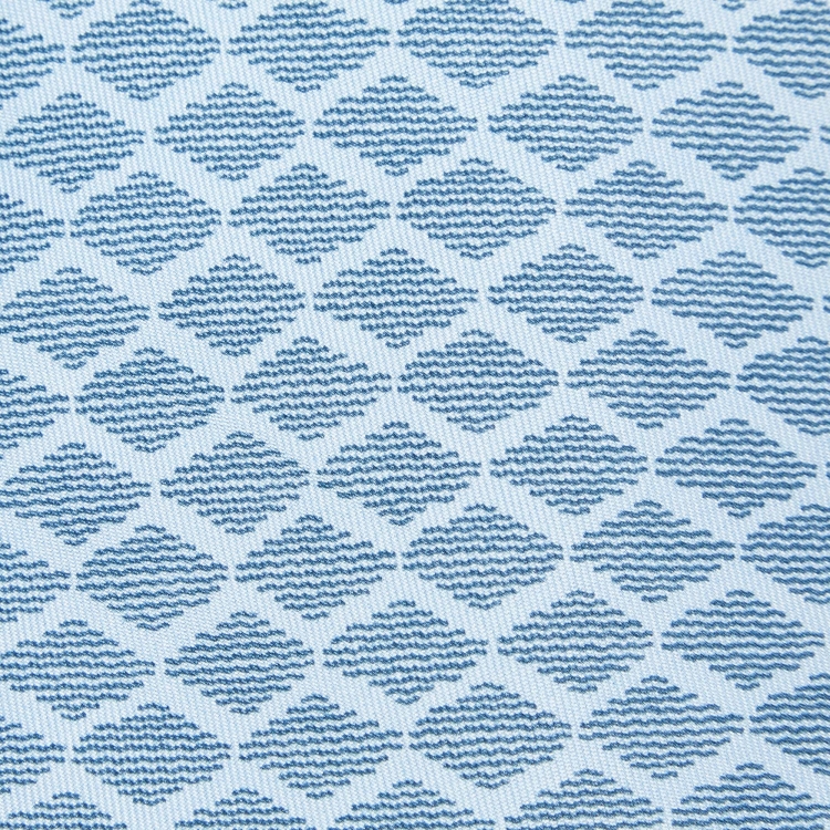 Pre Owned Hermès Blue Wave Print Silk Classic Tie