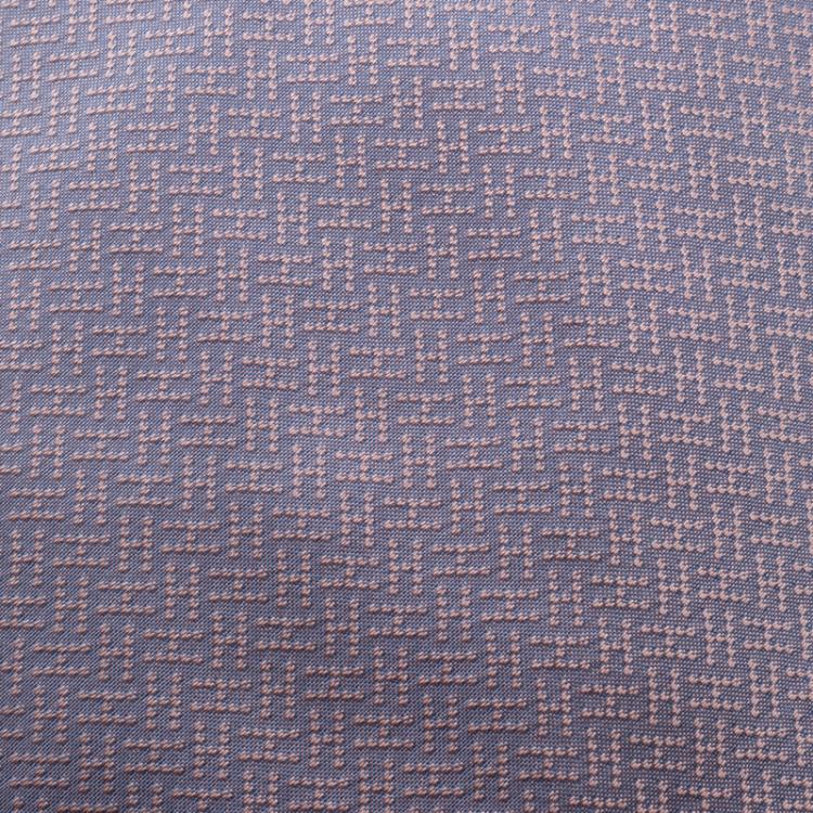 Pre Owned Hermes Pink and Purple H Pattern Jacquard Silk Tie