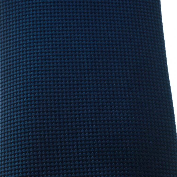 Pre Owned Hermes Blue Mini Diamond Pattern Silk Jacquard Tie
