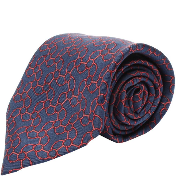 hermes navy tie