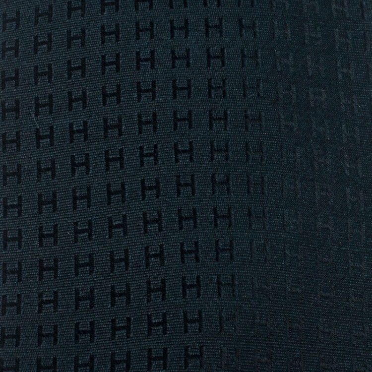 Pre Owned Hermès Green Faconee H Classic Silk Jacquard Tie
