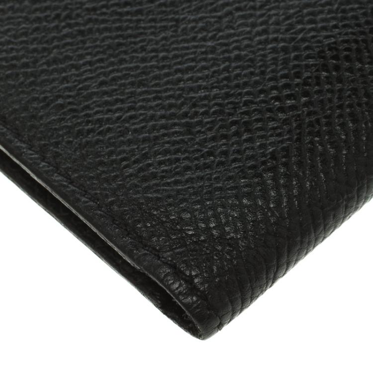 Pre Owned Hermes Black Leather Card Holder 