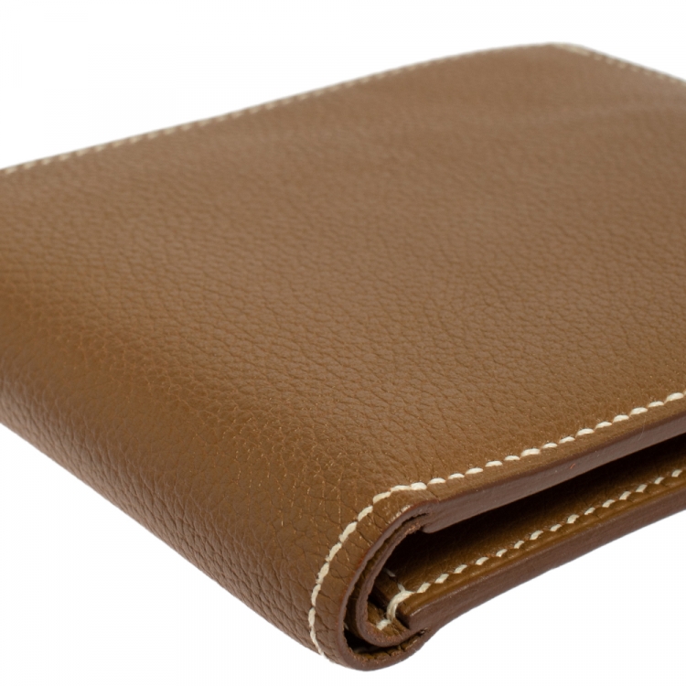 Pre Owned Hermes Kraft Evercolor Leather MC² Copernic Wallet