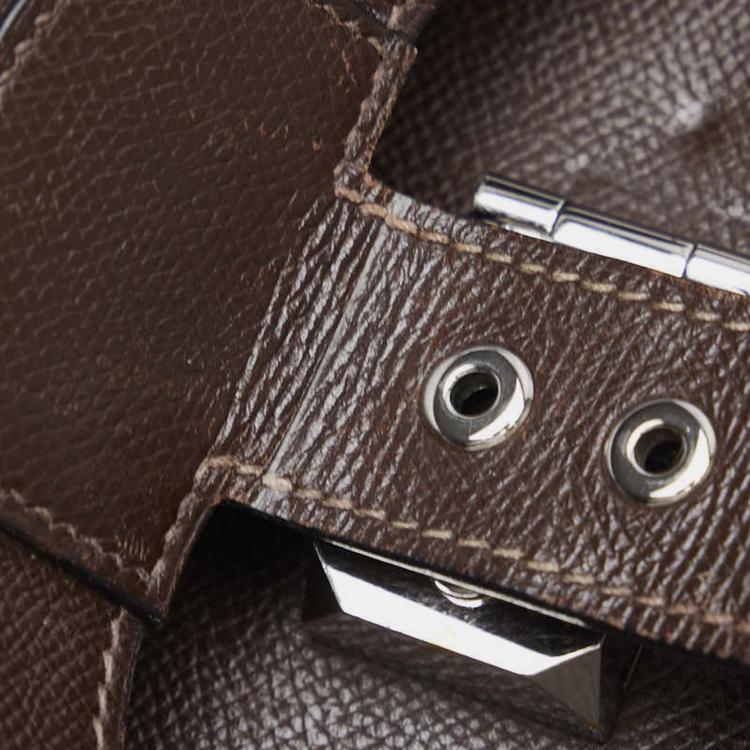 Pre Owned Hermes Brown Leather Togo Sac à Dépêches 38