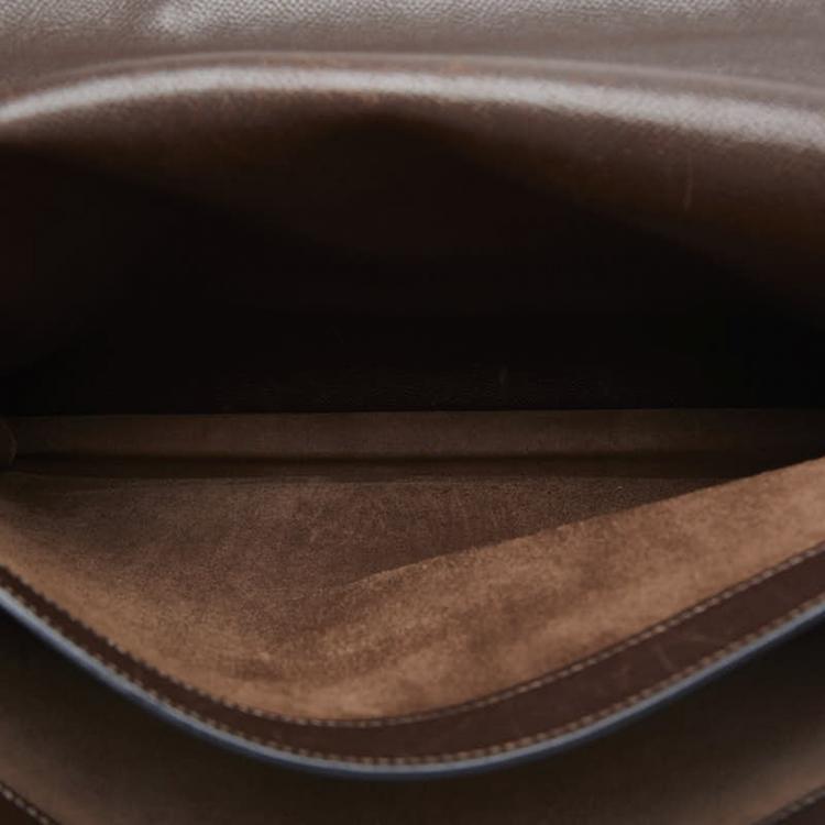 Pre Owned Hermes Brown Leather Togo Sac à Dépêches 38