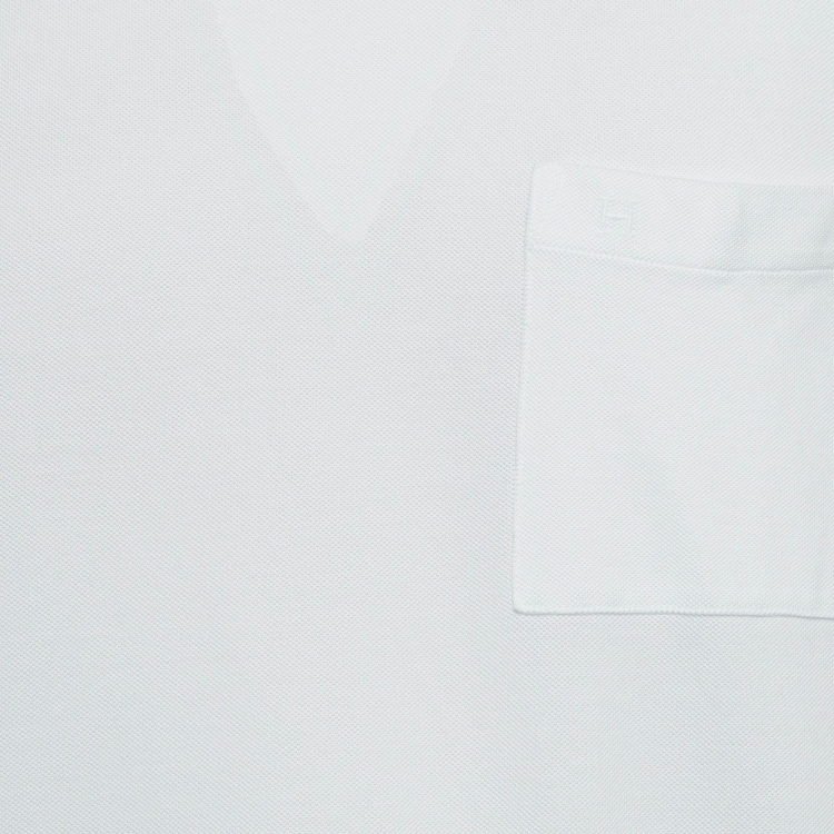 Pre Owned Hermes White Cotton Pique Crew Neck T-Shirt M