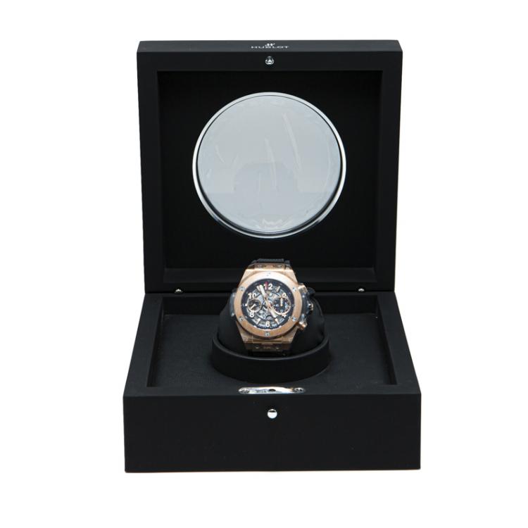 Pre Owned Hublot Skeleton 18K Rose Gold Big Bang Men's Watch 47MM				